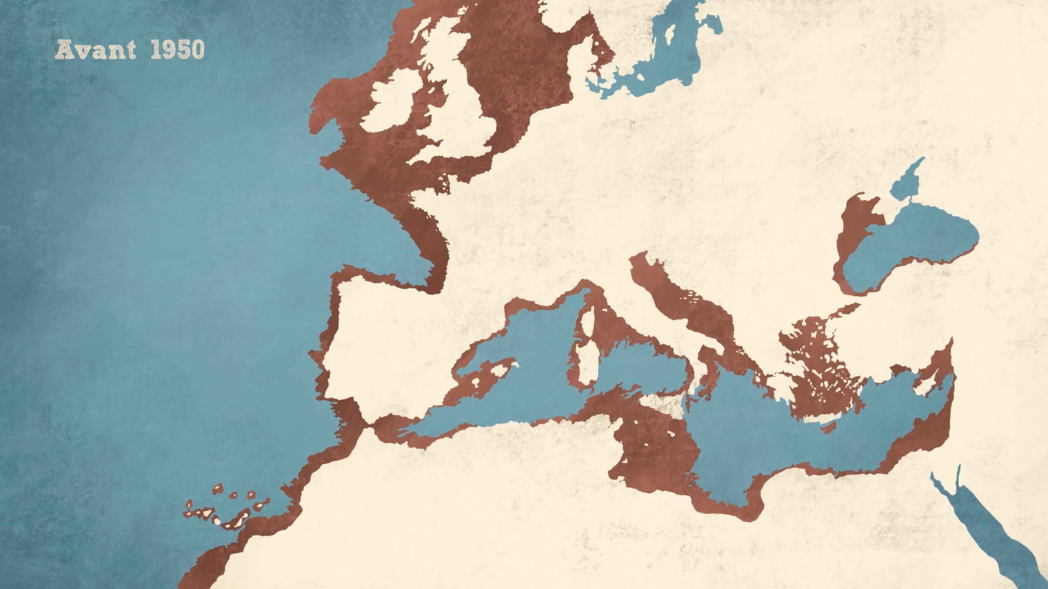Carte dessinée utilisée dans le film sur l’Ange de mer.